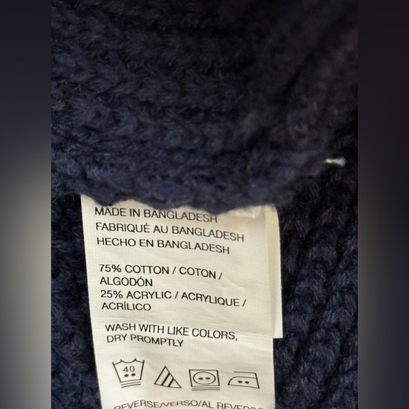 IZOD 1/4 Zip Pullover Knit Mock Neck Sweater, Winter Holiday, Men's Size Large - Picture 11 of 11